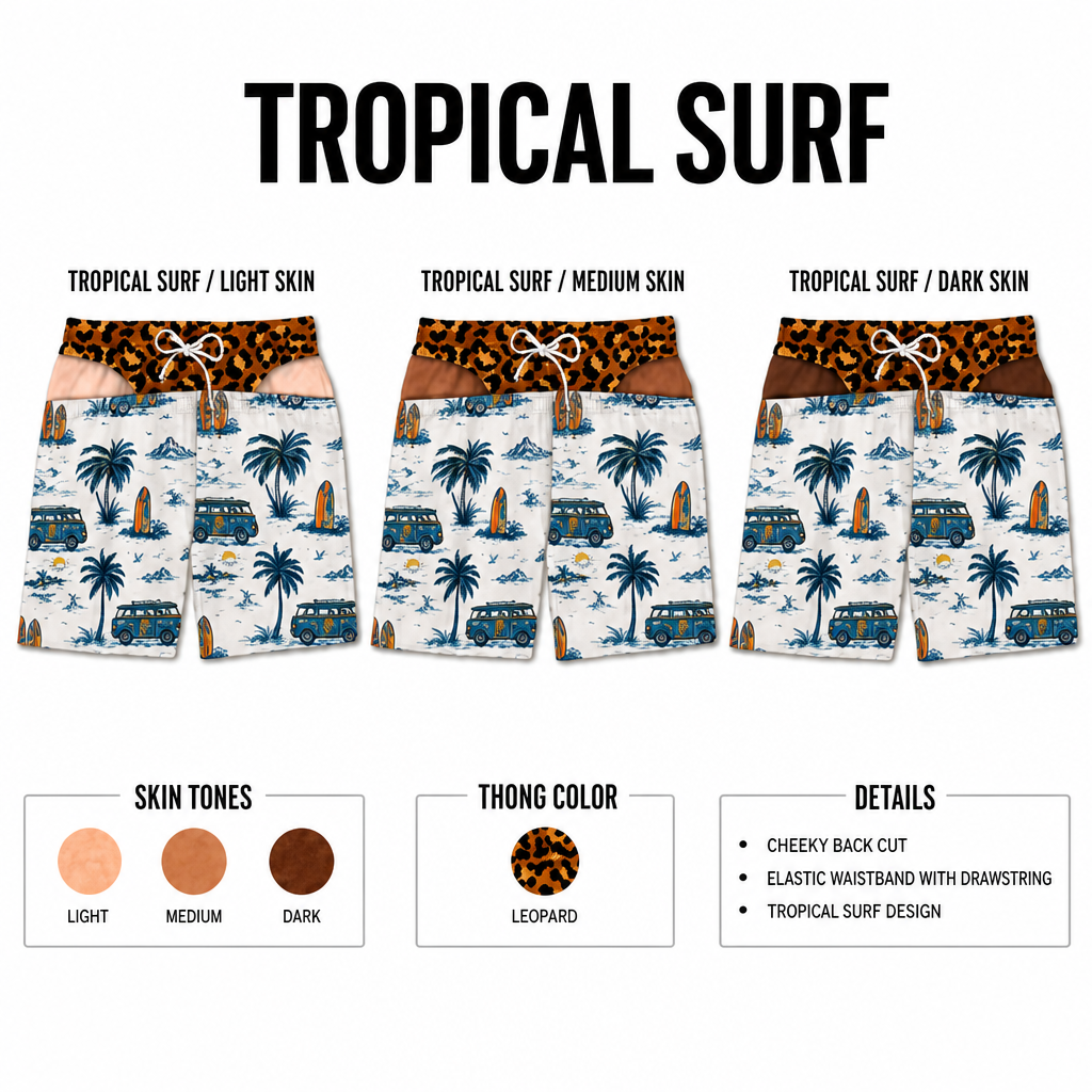 Bikini Bros Swim Trunks